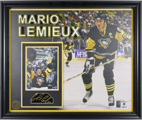 Mario Lemieux Embedded Signature Pittsburgh Penguins - AUCTION