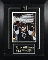 Justin Williams Signed Los Angeles Kings Framed 8x10 Raising The Cup Photo - AUCTION