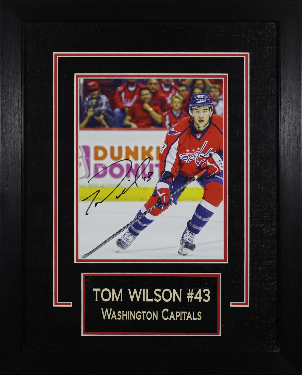 Tom Wilson Signed Washington Capitals Signed Framed 8x10 Photo - AUCTION