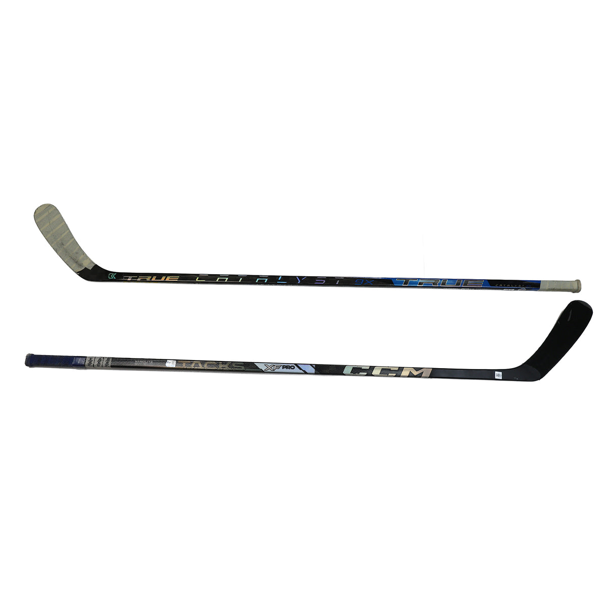 **BUNDLE** John Tavares and Mitch Marner Toronto Maple Leafs Game-Used 2024/2025 Sticks - AUCTION