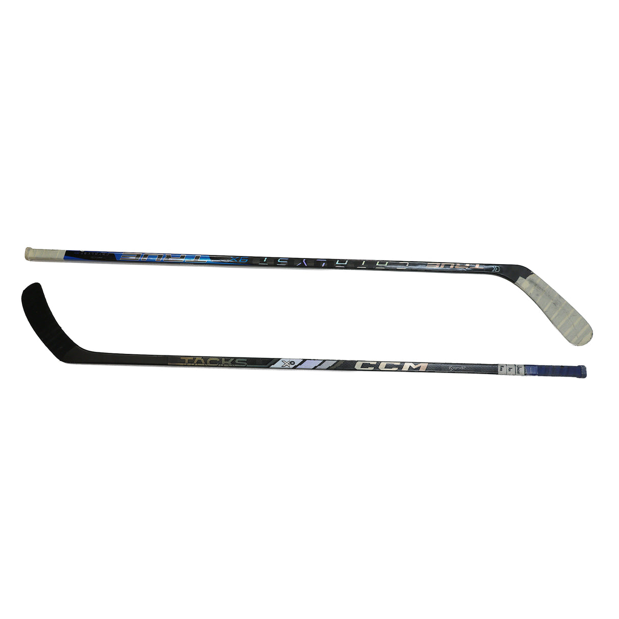 **BUNDLE** John Tavares and Mitch Marner Toronto Maple Leafs Game-Used 2024/2025 Sticks - AUCTION