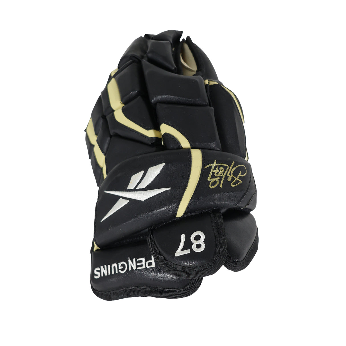 Sidney Crosby Signed Glove Pittsburgh Penguins Reebok On-Ice Pro Stock Pair (Left Hand Glove Signed) - AUCTION