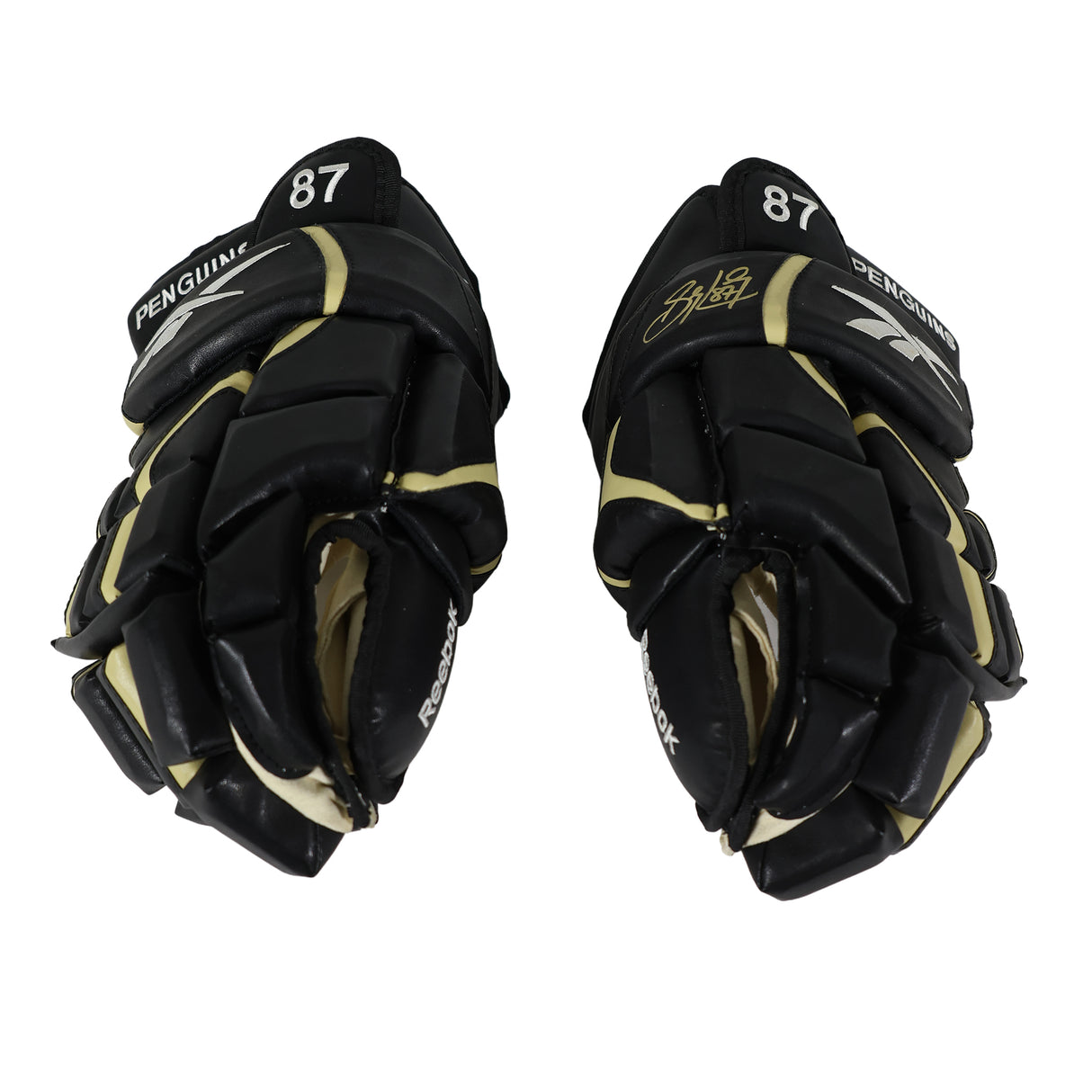 Sidney Crosby Signed Glove Pittsburgh Penguins Reebok On-Ice Pro Stock Pair (Left Hand Glove Signed) - AUCTION