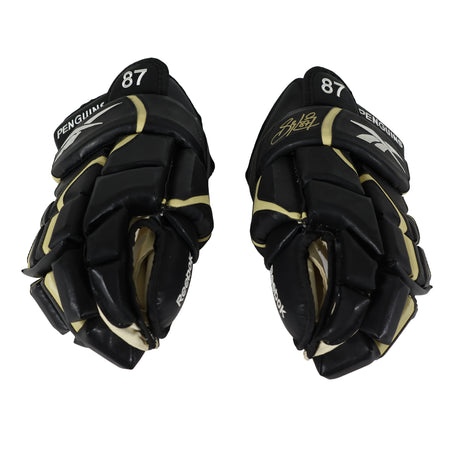 Sidney Crosby Signed Glove Pittsburgh Penguins Reebok On-Ice Pro Stock Pair (Left Hand Glove Signed) - AUCTION