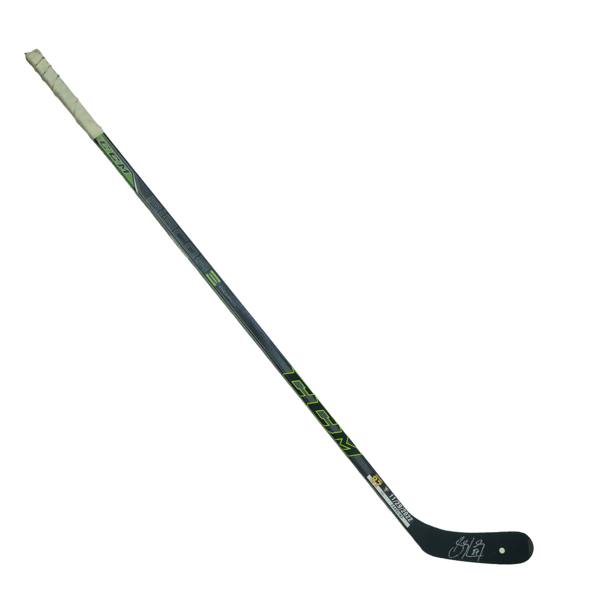 Sidney Crosby Signed Game Used Stick vs Carolina Hurricanes November 29th 2022 (ST-155) - AUCTION
