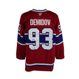 Ivan Demidov Signed Montreal Canadiens Home Fanatics Premium Jersey - AUCTION