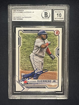 2021 Bowman #73 Vladimir Guerrero Jr. Authentic Autograph Beckett 10 Autograph - AUCTION