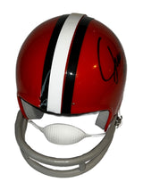 Jim Brown Signed Cleveland Browns Riddell Mini Helmet with Cleveland Browns Fanatics Authentic Golden Classic Mini Helmet Display Case - AUCTION