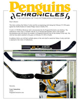 Sidney Crosby Signed Game Used Stick vs Seattle Kraken (2/29/2024) Photomatched by Pittsburgh Chronicles (ST-207) - AUCTION