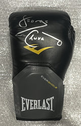 George Chuvalo Signed Black Everlast Boxing Glove - AUCTION