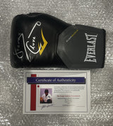 George Chuvalo Signed Black Everlast Boxing Glove - AUCTION