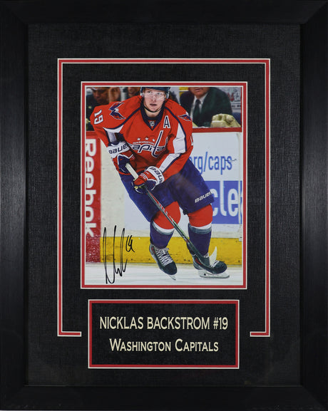 Nicklas Backstrom Signed Washington Capitals Framed 8x10 Action Photo - AUCTION