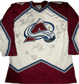 **RARE** Colorado Avalanche Team Issued Size 54R Signed by 24 Members of the 1997-98 Roster Authentic Starter Jersey - AUCTION