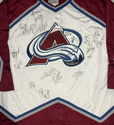 **RARE** Colorado Avalanche Team Issued Size 54R Signed by 24 Members of the 1997-98 Roster Authentic Starter Jersey - AUCTION