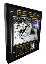 Sidney Crosby Signed Pittsburgh Penguins Framed 16x20 with Career Milestones and Funko Pop - AUCTION