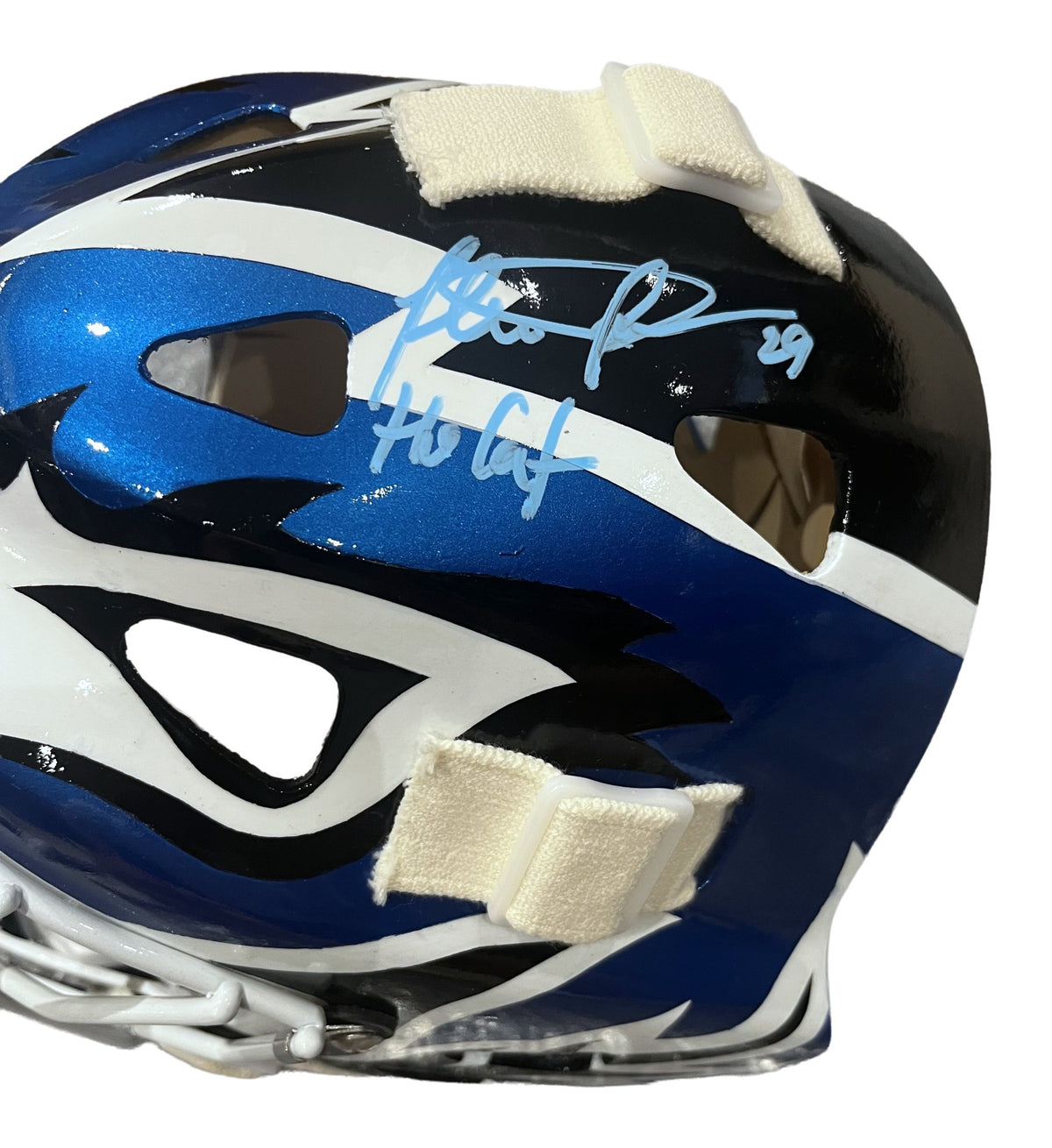 Felix "The Cat" Potvin Signed Toronto Maple Leafs Full Size Fibreglass Replica Pro Goalie Mask - AUCTION