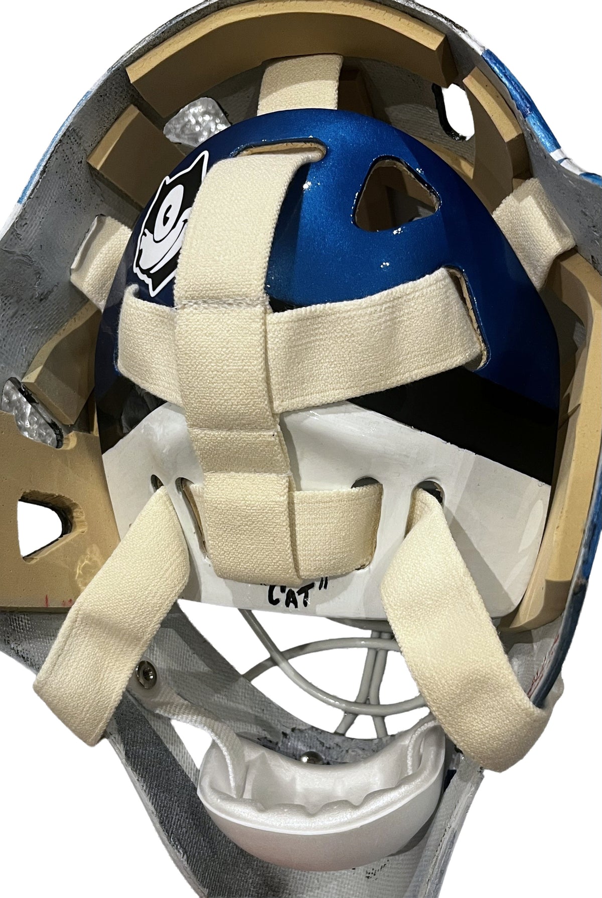 Felix "The Cat" Potvin Signed Toronto Maple Leafs Full Size Fibreglass Replica Pro Goalie Mask - AUCTION