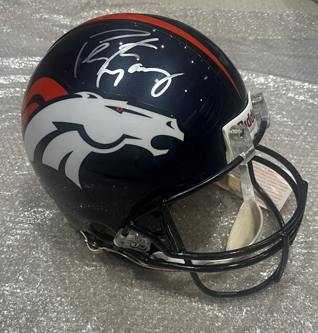 Peyton Manning Signed Denver Broncos Full Size Authentic Helmet - AUCTION