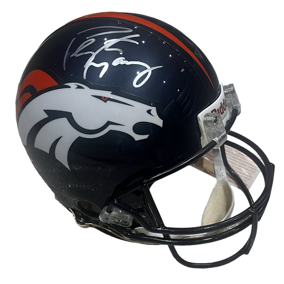 Peyton Manning Signed Denver Broncos Full Size Authentic Helmet - AUCTION