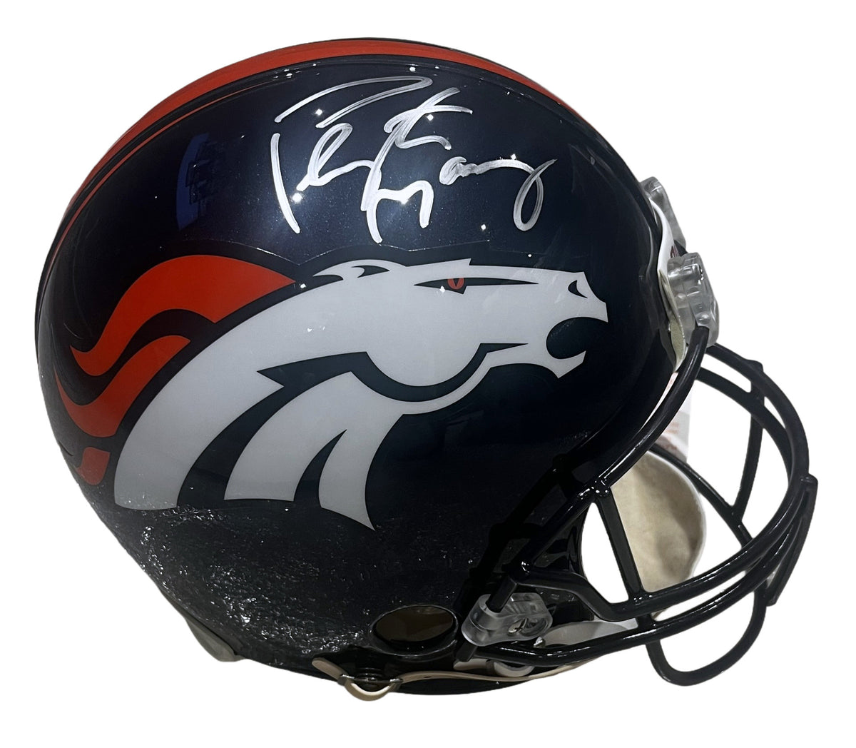 Peyton Manning Signed Denver Broncos Full Size Authentic Helmet - AUCTION