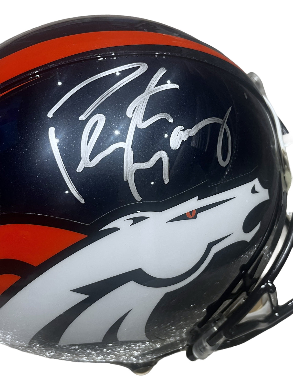 Peyton Manning Signed Denver Broncos Full Size Authentic Helmet - AUCTION