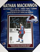 Nathan MacKinnon Autographed 8x10 Framed With Photoglass - AUCTION