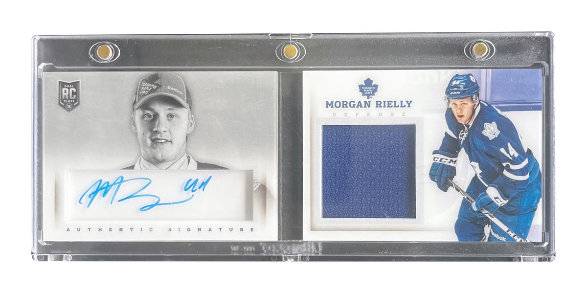 2013 Panini Playbook Morgan Rielly First Round Rookie Jersey Auto - AUCTION