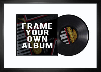 Vinyl Album Frame with White Background