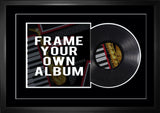 Vinyl Album Frame with Black Background