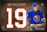 Bryan Trottier Signed Framed New York Islanders Jersey Number Print