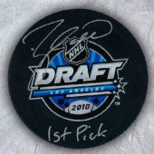 Taylor Hall signed Hockey Puck 2024 Frameworth hologram