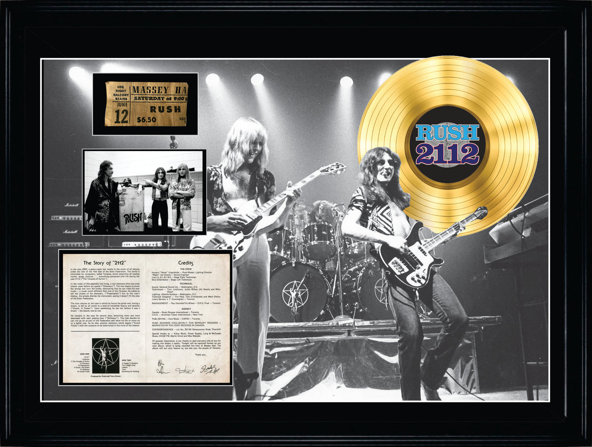 Rush Framed Massey Hall Collage - Frameworth Sports Canada 