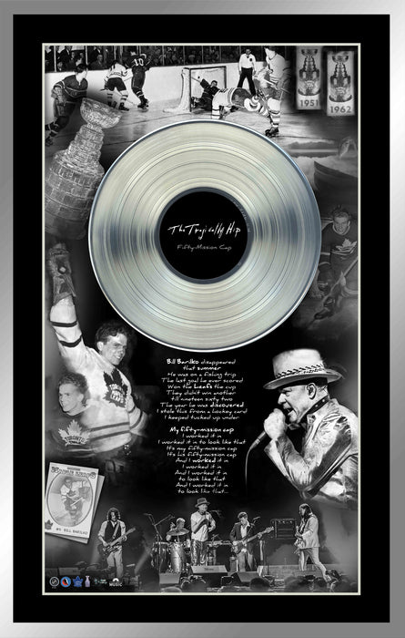 The Tragically Hip and Bill Barilko Framed Collage with Platinum LP - Frameworth Sports Canada 