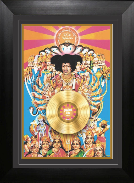 Jimi Hendrix Axis with Gold Record - Frameworth Sports Canada 