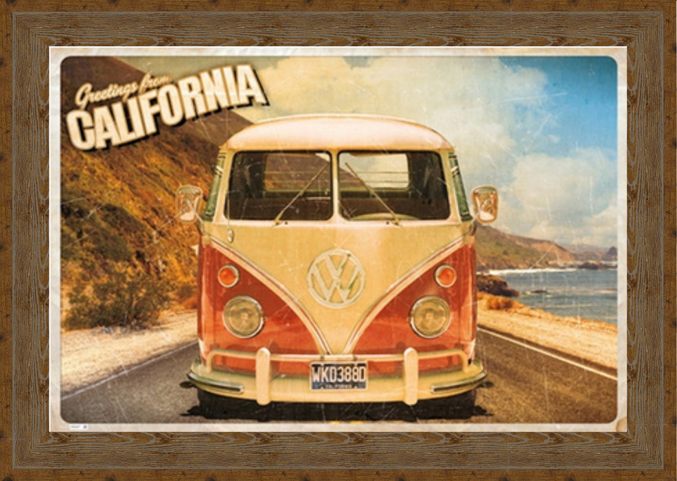 California Van Framed Print