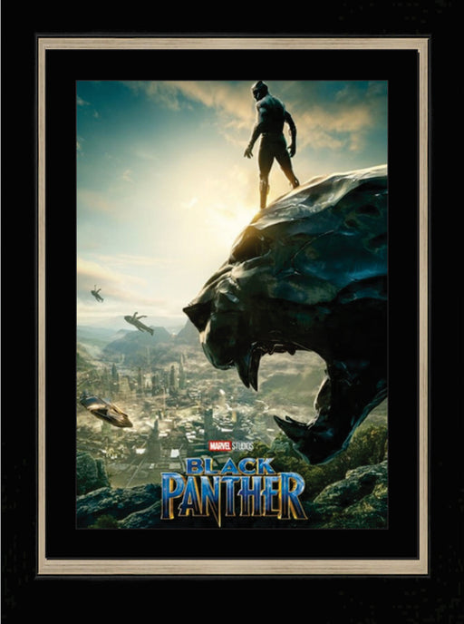 Black Panther Framed Movie Print - Frameworth Sports Canada 