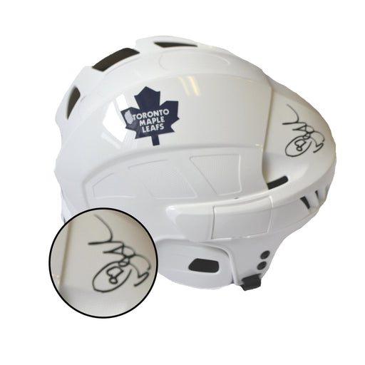 Doug Gilmour Signed Toronto Maple Leafs White CCM Helmet - Frameworth Sports Canada 