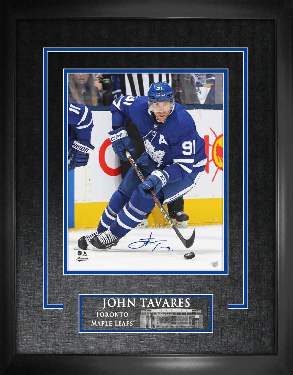 John Tavares Toronto Maple Leafs Signed Framed 16x20 Action Photo