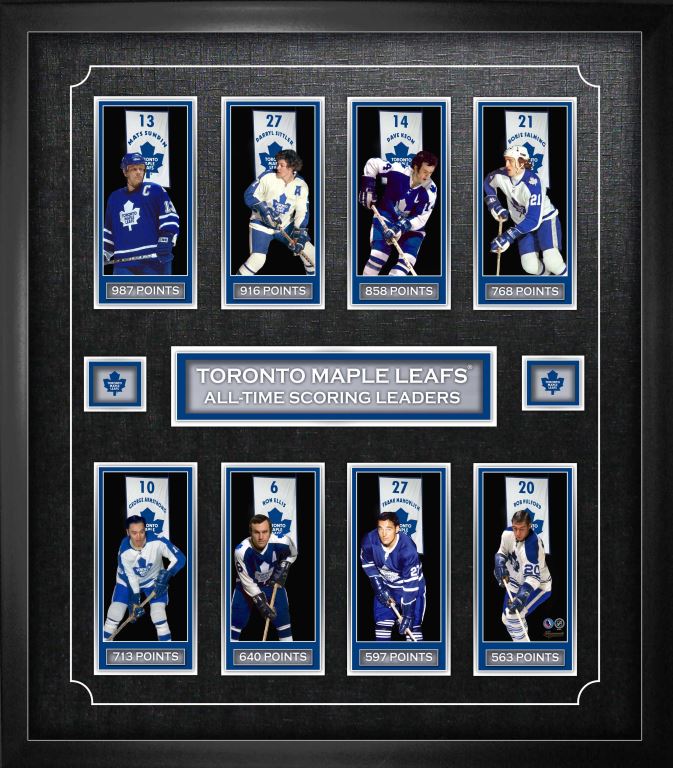 Toronto Maple Leafs Framed All-Time Scoring Leaders Player Banners - Frameworth Sports Canada 