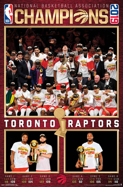 Toronto Raptors 22x34 Plaque 2019 Champions - Frameworth Sports Canada 