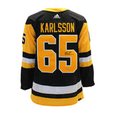 Erik Karlsson Signed Jersey Penguins Black Adidas - AUCTION