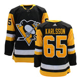 Erik Karlsson Signed Jersey Penguins Black Adidas - AUCTION