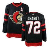 Thomas Chabot Signed Jersey Ottawa Senators Black Adidas - AUCTION
