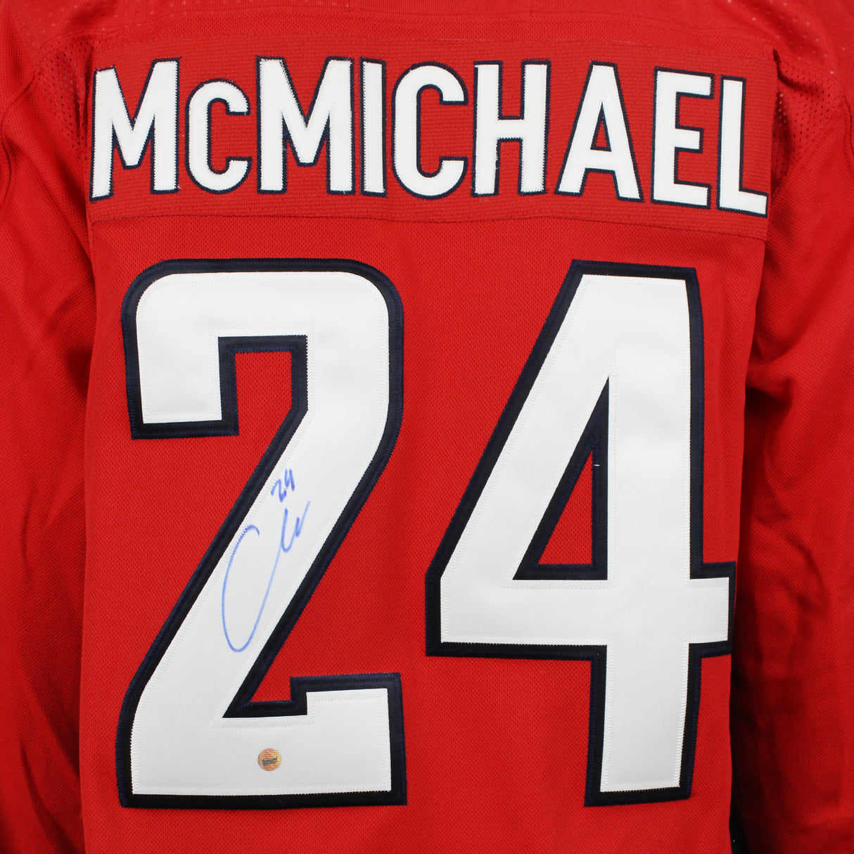 Connor McMichael Signed Jersey Washington Capitals Red Adidas - AUCTION