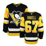 Rickard Rakell Signed Jersey Penguins Black Fanatics Premium - AUCTION