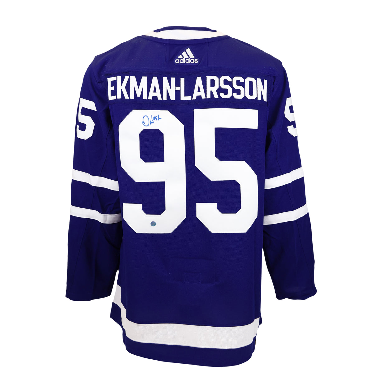 Oliver Ekman-Larsson Signed Jersey Toronto Maple Leafs Blue Adidas Auth. - AUCTION