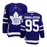 Oliver Ekman-Larsson Signed Jersey Toronto Maple Leafs Blue Adidas Auth. - AUCTION