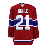 Kaiden Guhle Signed Jersey Montreal Canadiens Red Fanatics Premium