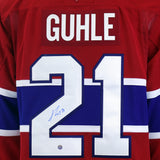 Kaiden Guhle Signed Jersey Montreal Canadiens Red Fanatics Premium