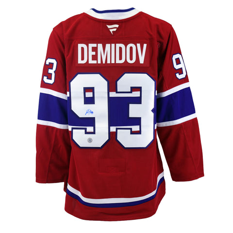 Ivan Demidov Signed Jersey Montreal Canadiens Red Fanatics Premium